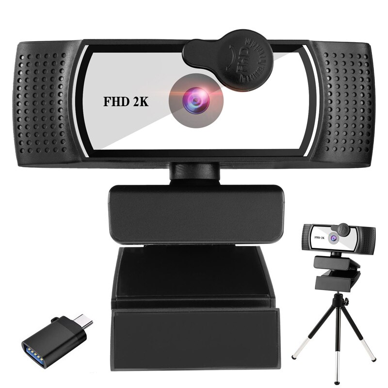 4K 8K kamera internetowa 2K pełny HD konferencja PC kamera internetowa autofokus USB kamera internetowa laptop ambona biuro spotkanie strona główna z mikrofonem: 2K Webcam biały