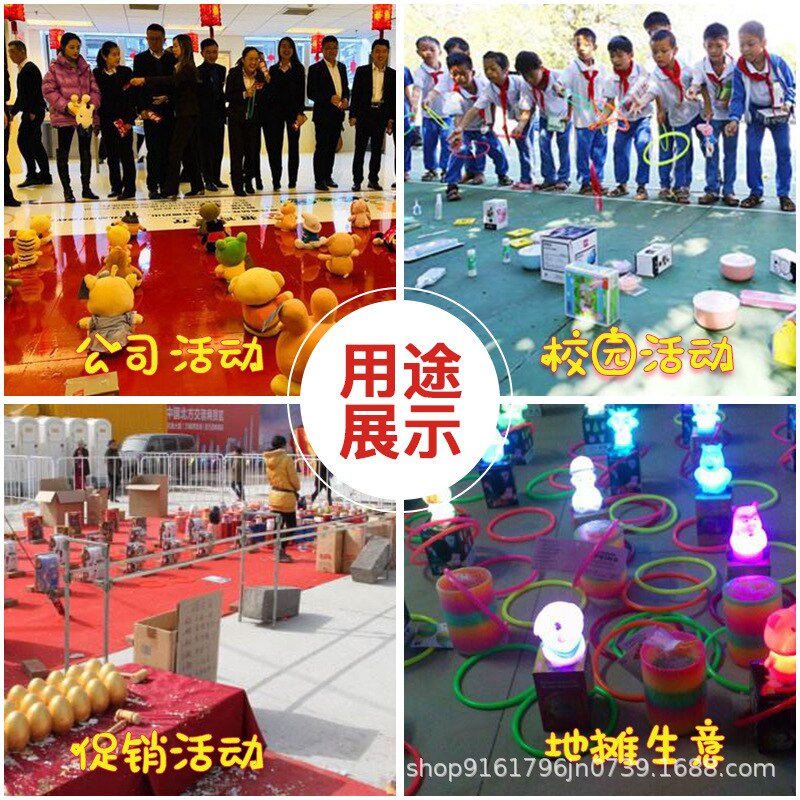 10PCS 4/8/10/12/16cm Plastic Toss Rings Target Throw Carnival Park Games Kids Intelligence Development Educational Exercise Toy