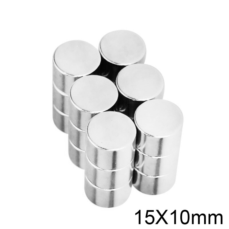 2/5/10/20/30 stk 15 x 10 mm kraftige neodymmagneter 15mm*10mm permanente runde magneter 15 x 10mm kraftige magnetiske magneter 15*10