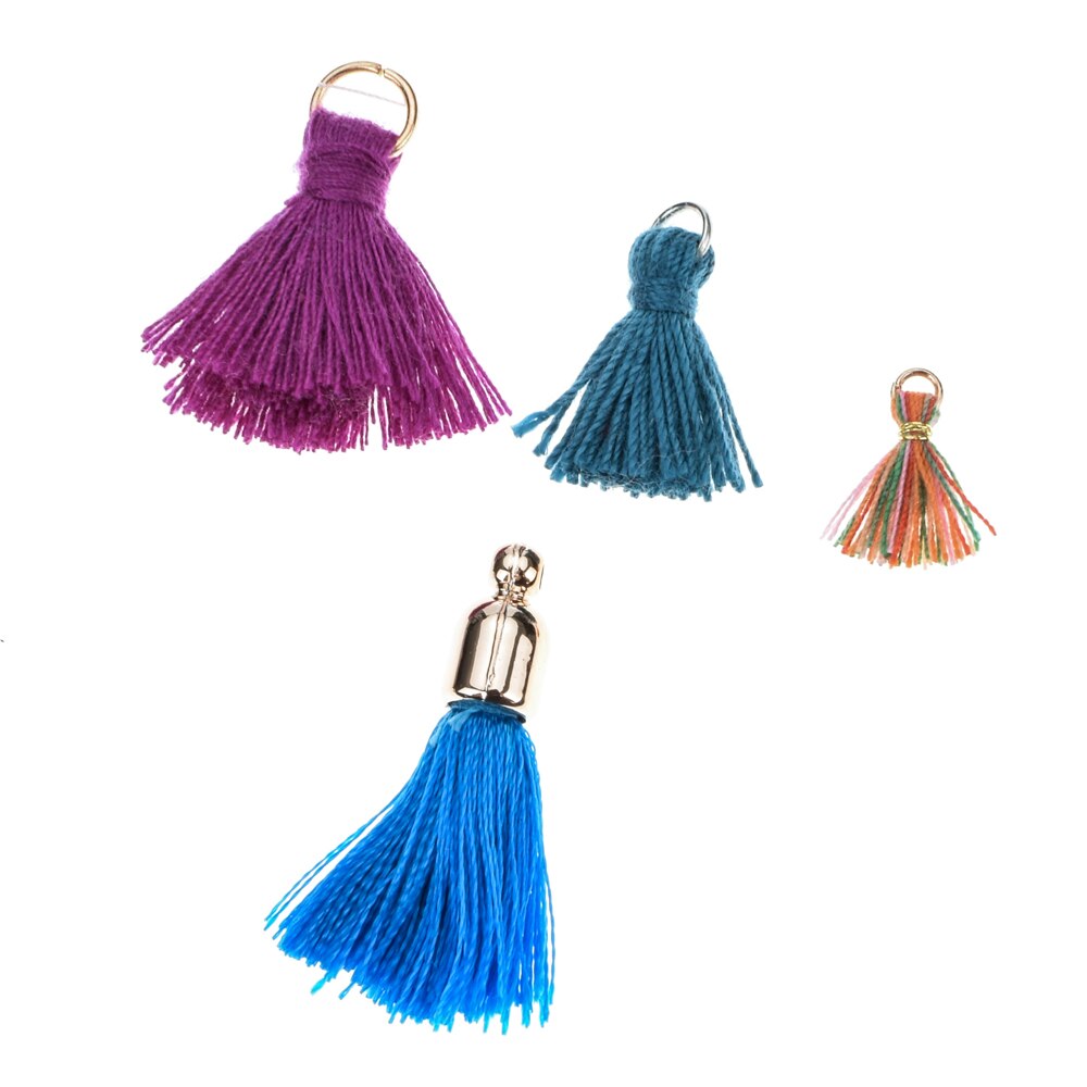 20pcs/lot Mixed Color Small Tassel Jewelry Accessory For Bracelet Necklace Handmade Mini Tassel DIY Jewelry Making Finding Women