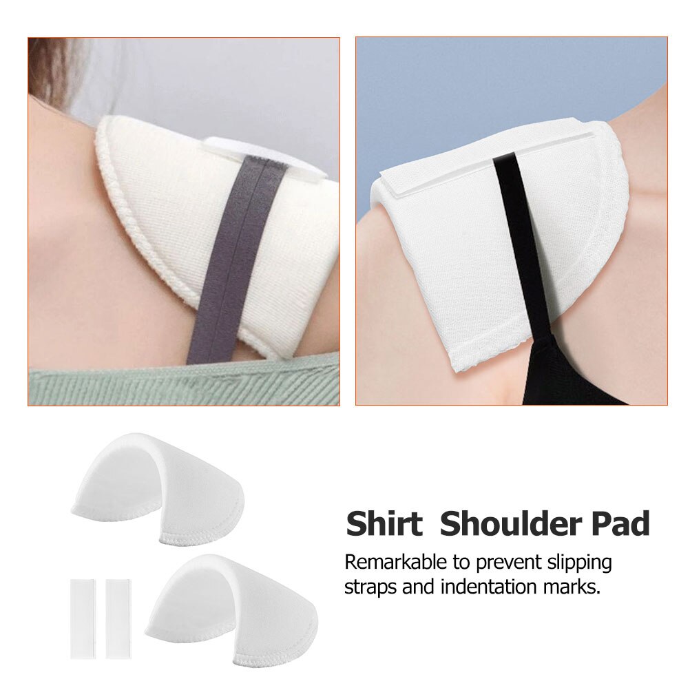 2 Pairs of Anti-Slip Shoulder Pads Portable Shoulder Pads Woman Clothes Shoulder Pads