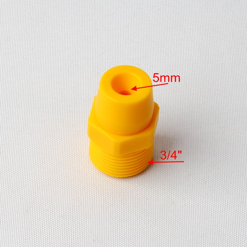 5 st 1/8 &quot; 1/4 &quot; 3/8 &quot; 1/2 &quot; 3/4 &quot; plast solid full kon sprutmunstycke industriell rengöring dammborttagning befuktande metallfinish: 3 l 4 tum