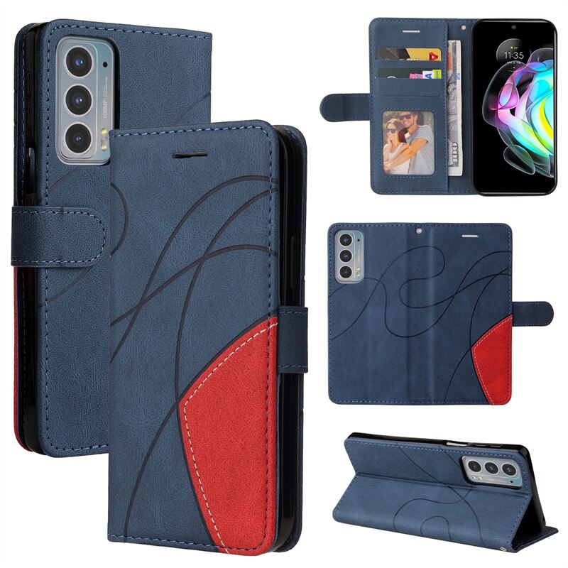 Dla Motorola Moto Edge 20 Pro Edge20 20Pro edge20pro etui na Moto Edge 20 Lite E20 E40 okładka portfel chroń etui na telefon komórkowy