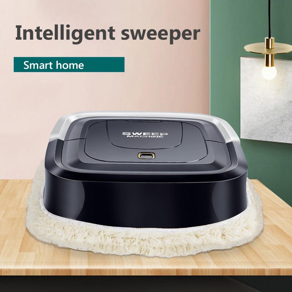 Hushållsuppladdningsbar auto smart robot dammsugare maskin sopmaskin ingen sugkant rengöring robot golvmopp med handtag