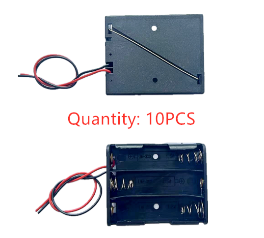 5PCS AA Power Battery Storage Case Holder Storage Box Multi Purposes DIY AA Battery Holder LR6 Container With Lead Cables: Other