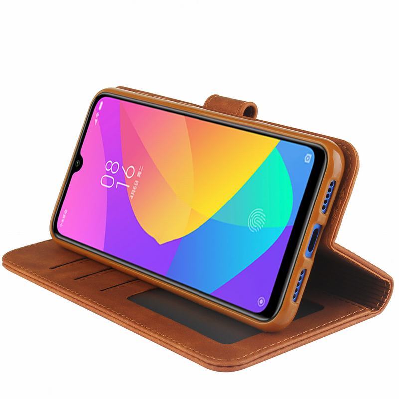 Fällen Für Xiaomi Mi 9 SE Fall Abdeckung Magnetische Flip Mit Karte Slot Brieftasche Plain Vintage Leder Telefon Tasche Für xiomi Mi 9 9se Coque