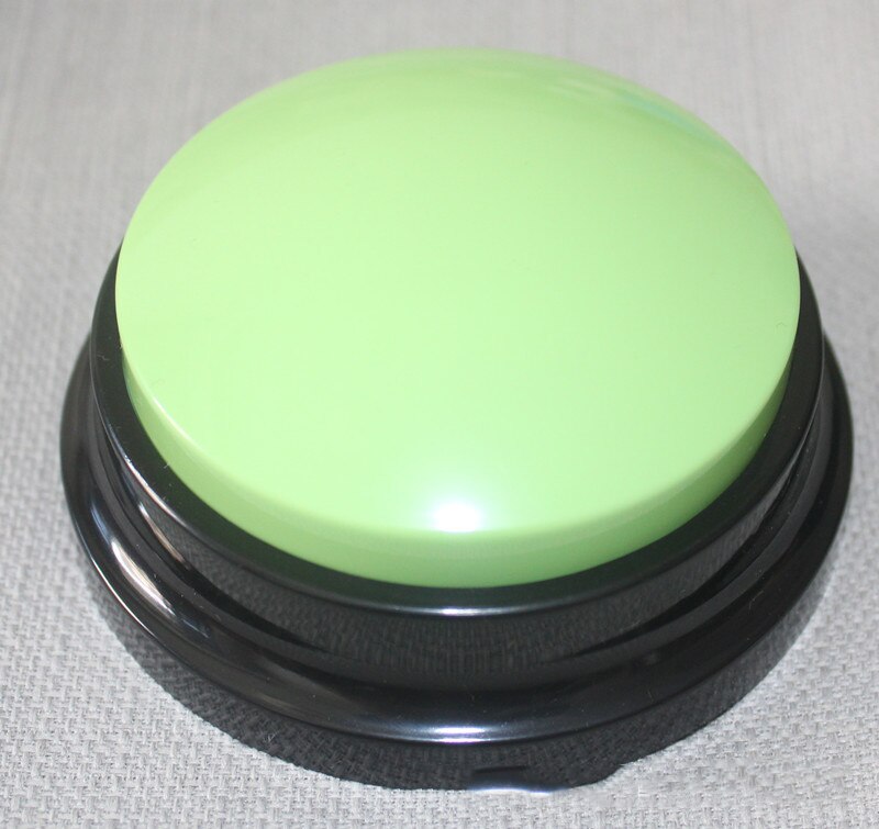 4Pcs Voice Recording Button Recordable Dog Talking Buttons for Communication Dog Voice Command Buttons 30 Second Record: Green