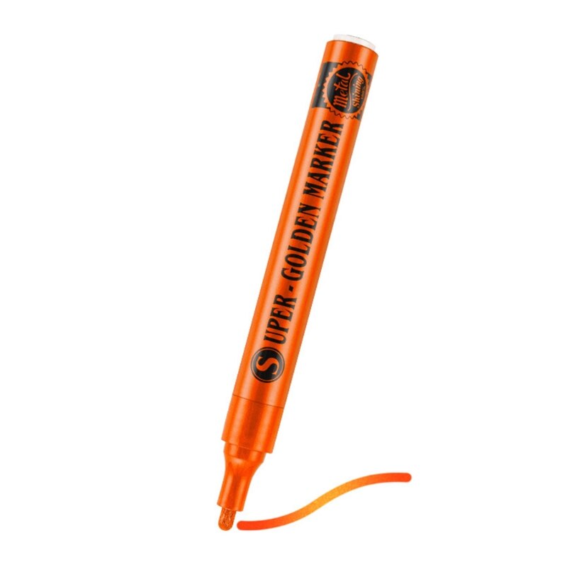 Multifunctionele Verf Marker Pen Acryl Verf Pen Voor Rock Schilderen Diy Art Craft: Dazzling orange