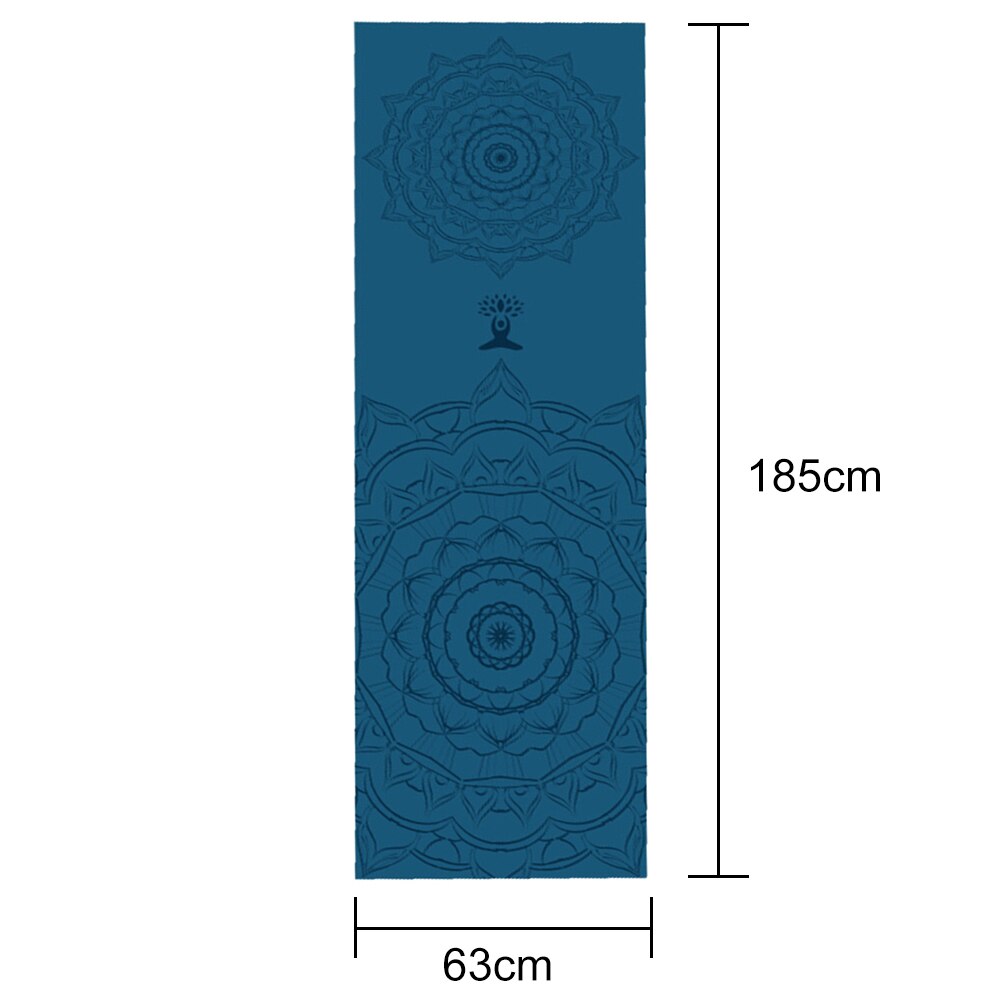 Anti-Slip Yoga Mat Dekens Sneldrogende Handdoek Gym Fitness Pilates Workout Sport Reizen Patroon Yoga Mat Cover thuis Deken: B