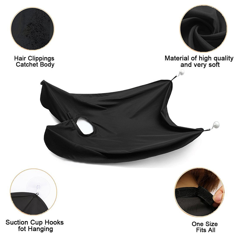 Babero de afeitado de barba impermeable para hombre, delantal de corte de pelo, Kit de aseo, afeitadora, accesorios de baño,