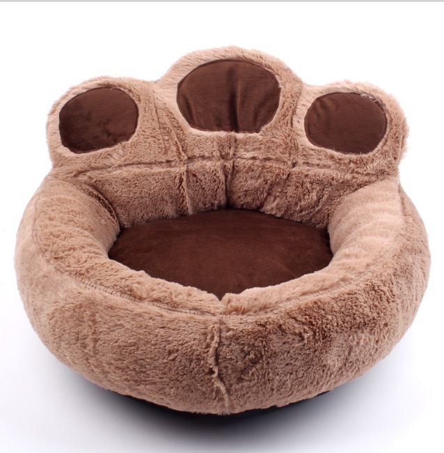 Björntass sällskapshund katt säng hus mjuk varm kennelbo ombonad husdjur sovmatta soffa teddy hundkoja för liten hund valp katt kattunge