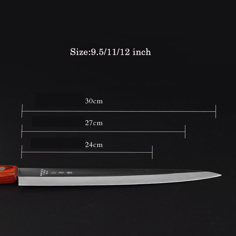 Pro Japanese Sashimi Knife 9.5/11/12 Inch Chef Knife Fish Slicing Sushi Filleting Cleaver Kitchen Knives Kitchen Accessories