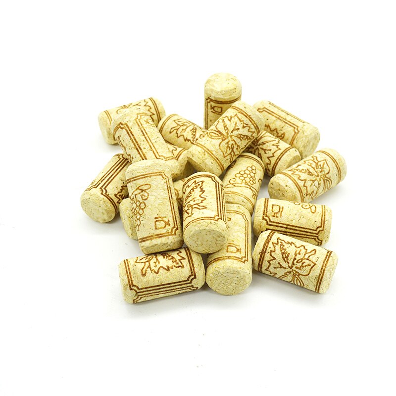 Corcho de madera Natural para botellas, tapón de sellado, herramientas de Bar, 10 unids/lote