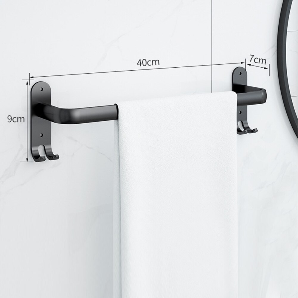 1Pc 30/40/50Cm Aluminium Wand-Badkamer Handdoek Rack Keuken Handdoek Opknoping Bar Thuis levert: A 40cm