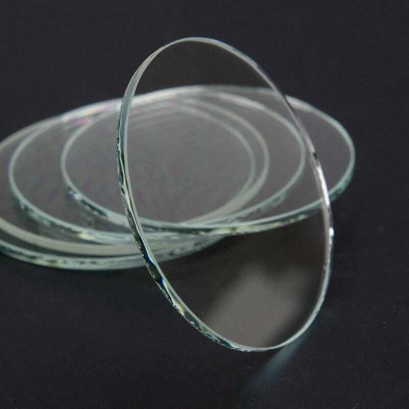 5PCS Glass Lens Flat Lens Torchy Lens for Flashlight Lamp Glass 40-60mm Thickness 2mm Glass Lens