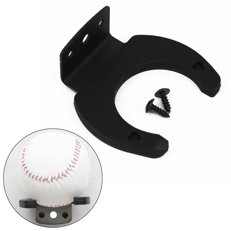 1 Set Black Baseball Bat Display Hanger Holder Wall Mounting Easy Rack Instal with Kit Stand Mount Q6C9