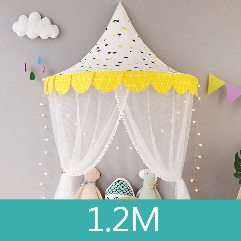 Children Tent Cotton Play Tent For Kids Child Teepee Canopy Bed Curtains Baby Cottages Room Decoration Tipi Photography Props: WJ3454E