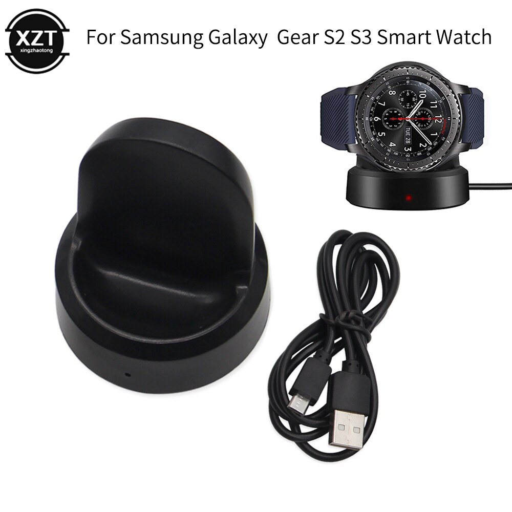 Trådløs hurtiglader for samsung gear  s3 frontier  s2 klokkelader til samsung galaxy watch 46mm/42mm