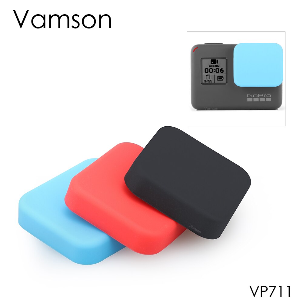 Vamson Voor Gopro Hero 6 5 Accessoires Beschermhoes Siliconen Camera Lens Cover Voor Go Pro Hero 6 5 Camera VP711