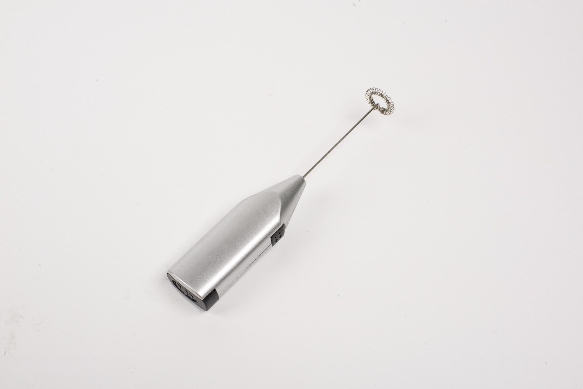 Electric Milk Frother Egg Beater Kitchen Drink Foamer Whisk Mixer Stirrer Coffee Cappuccino Creamer Whisk Frothy Blend Whisker: Silver A