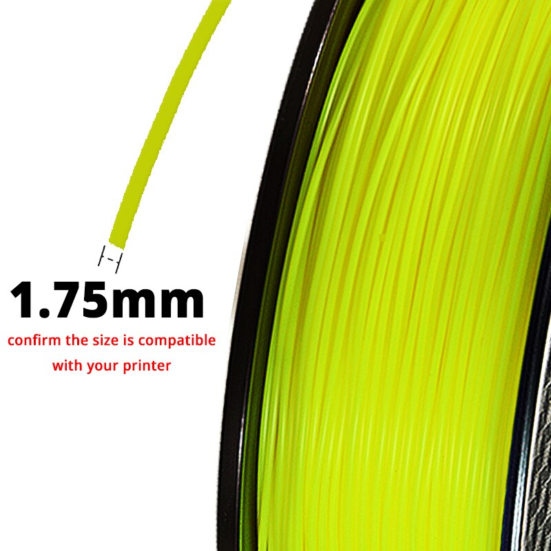 TOPZEAL Fluo-Gelb 3D Drucker PLA Filament 1,75mm 1KG für 3D Natürliche Materialien 3D Drucker Liefert