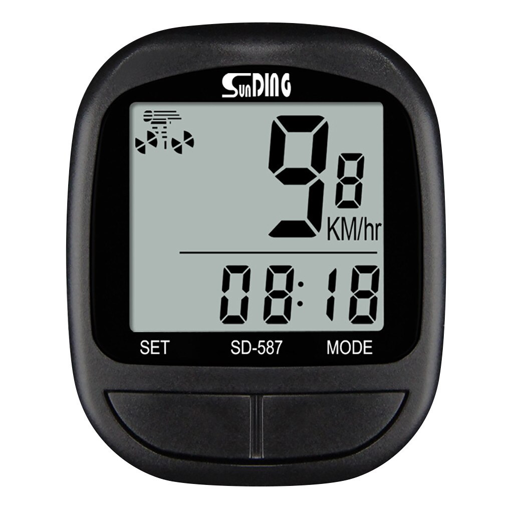 Cycling Bicycle Computers Waterproof Speedometer Bike Computer Odometer Speedometer Watch LED Digital Bike CyclingRate: Default Title