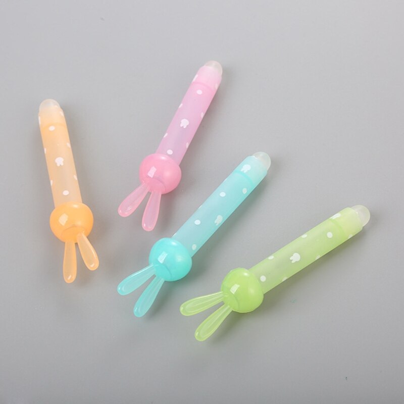 Gomme lapin Kawaii pour stylo effaçable, fournitures scolaires et de bureau mignonnes, papeterie