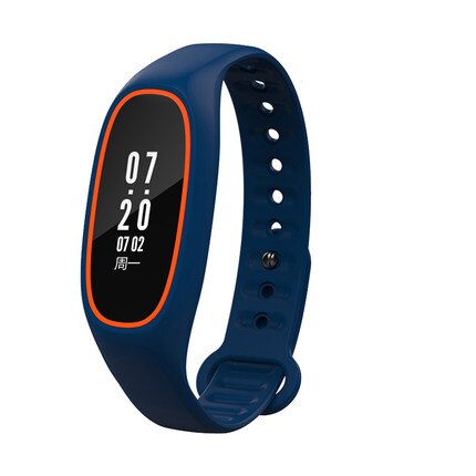 Bloeddrukmeter Horloge Waterdicht Bloeddrukmeter Band Hartslag Slaap Monitor Fitness Gezondheid Sport Armband Smart: Blauw