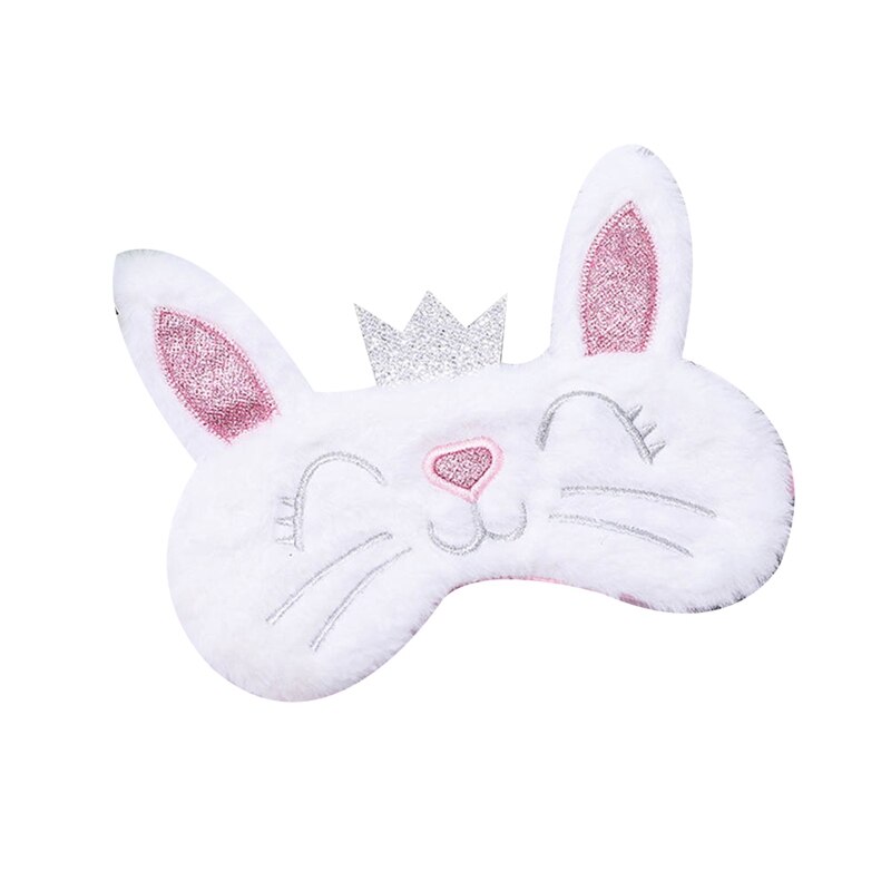 Licorne oeil masque dégradé coloré dessin animé Animal masque de couchage en peluche oeil ombre couverture ombre approprié voyage maison fête