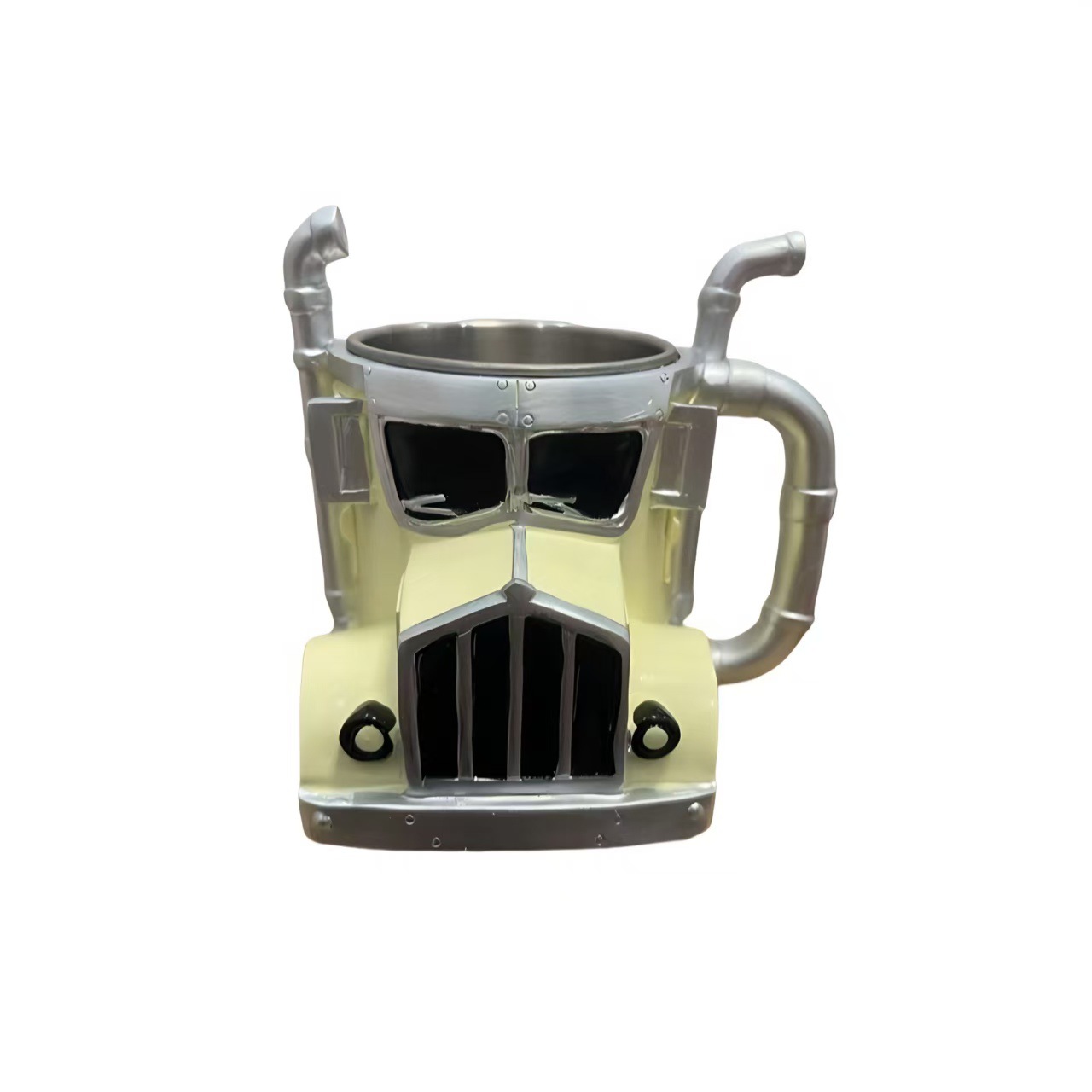 Resin Craft Truck Image Children's Adult Coffee Cup Mug Home Desk Desktop Car Decoration Ornament Birthday: Burgundy