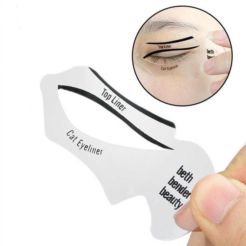 Trucco degli occhi Modello di Ombretto eyeliner di Trucco Strumento di Carta di Occhio di Gatto Delle Donne del Gatto di Linea pro eyeliner stampino modello plasmatore Modello