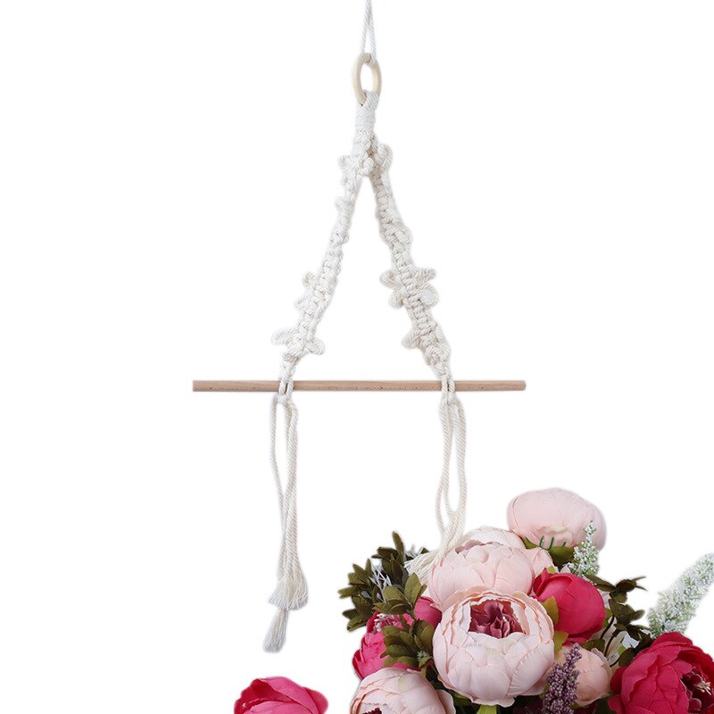 Hout Katoen Touw Vintage Weave Handdoek Opknoping Touw Toiletrolhouder Toiletrolhouder Voor Woonkamer Badkamer: 05