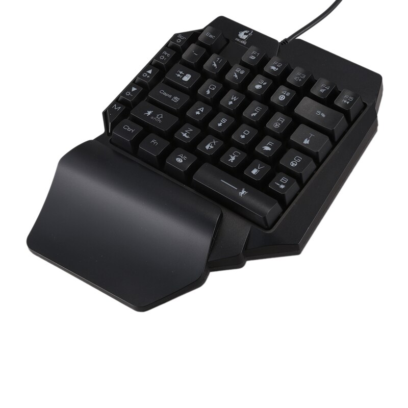 ZIYOU LANG K15 Verdrahtete Einhand Tastatur KüKen Keycap Ausführung und V6 Verdrahtete RGB LED-hintergrundbeleuchtung USB Ergonomische Spielen maus einstellen
