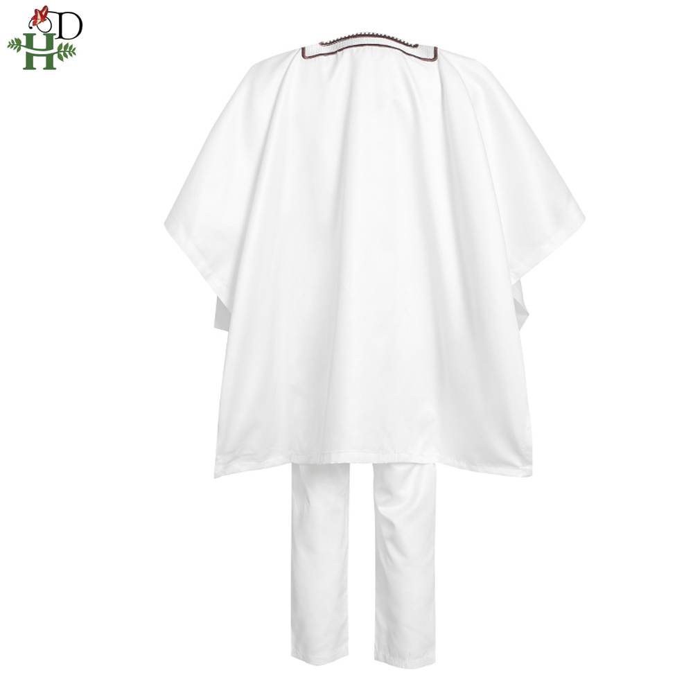 H &amp; D abiti africani per bambini ragazzi T-camicia a maniche lunghe ricamo Dashiki veste camicia ansimare impostato 3 pezzi abito Agbada abbigliamento per bambini
