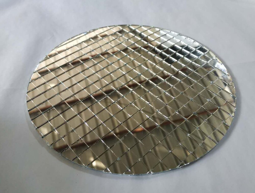 Round Circle Mirror Mosaic Tile , Glass Mosaic Mirror Round Sheet, Real Glass Self-Adhesive ,Mirror Glass Crafts