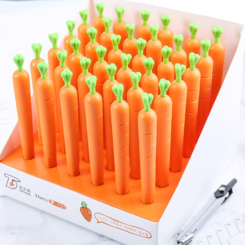 Kawaii Carrot Mechanical Pencil Kids 0.5mm Pencil for Writing 36pcs/lot