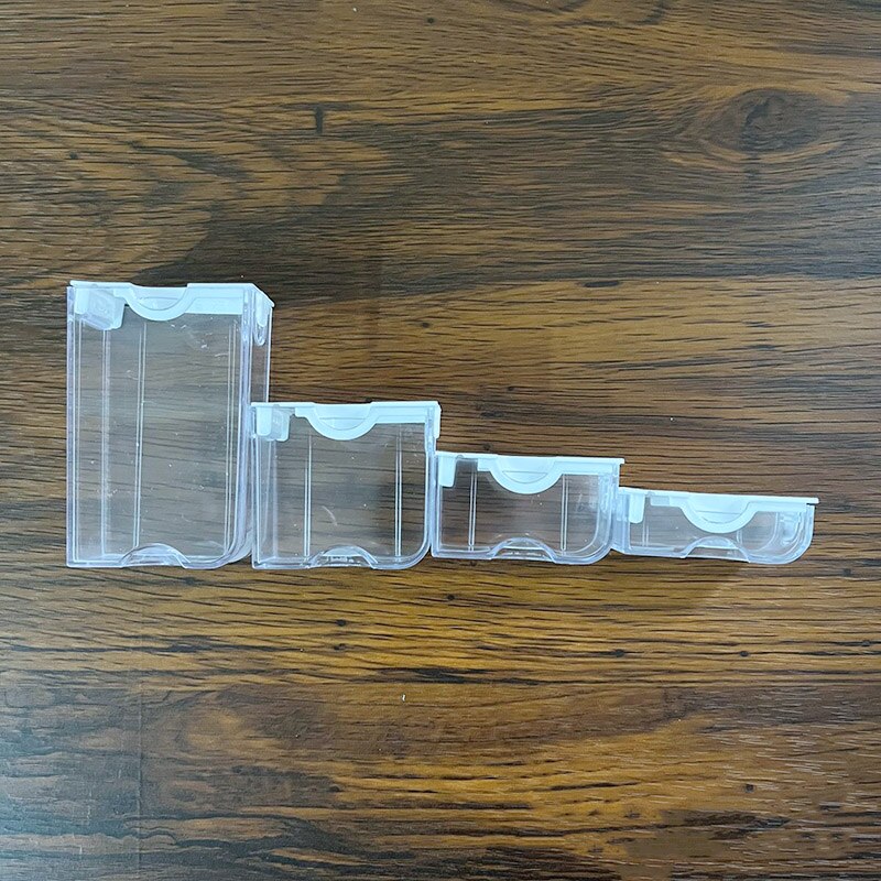 Caixa de ferramentas do bordado dos acessórios da pintura do diamante do trasparent para 50 caixas do organizador do grânulo recipientes da bandeja e da tampa do vário tamanho