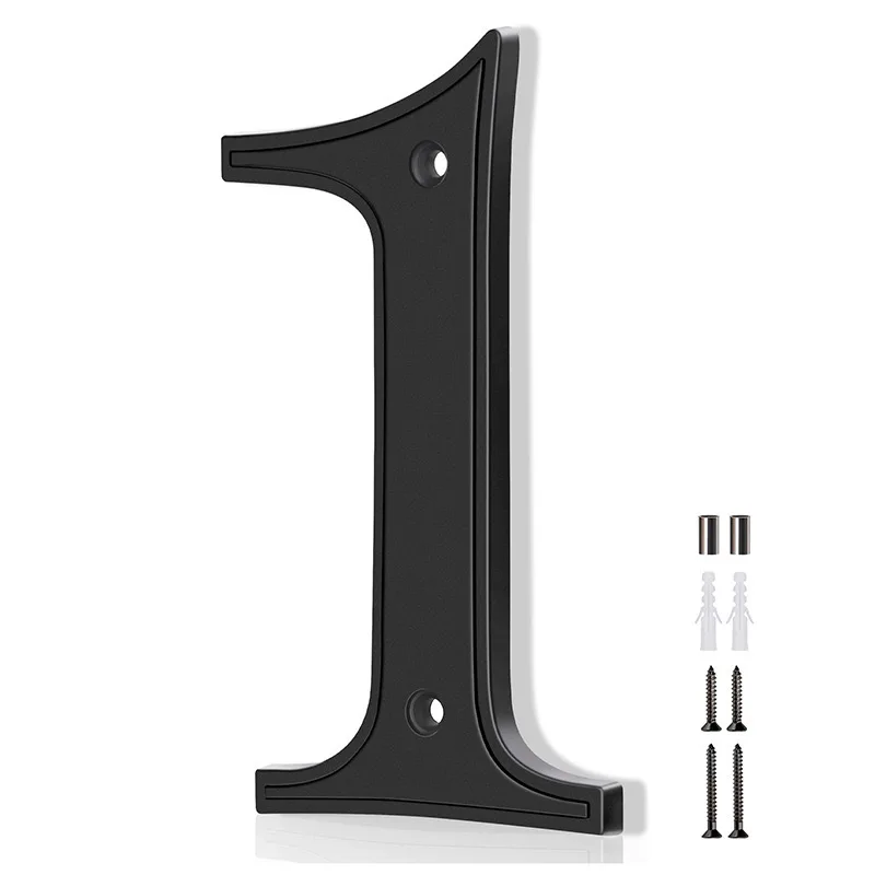 5 Inch Metal House Numbers for Outside, Modern Address Numbers for House, Anti-Rust Door Numbers for Front Door Garden Mailbox: Bronze