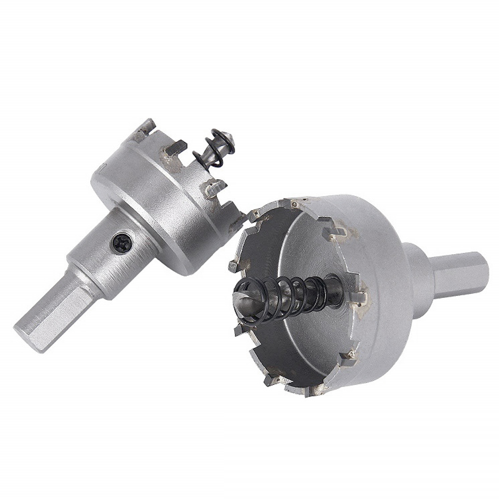 Scie cloche TCT 15-100mm, pointe en carbure, foret à noyau, couronne de perçage pour métal, alliage d'acier inoxydable, 1 pièce