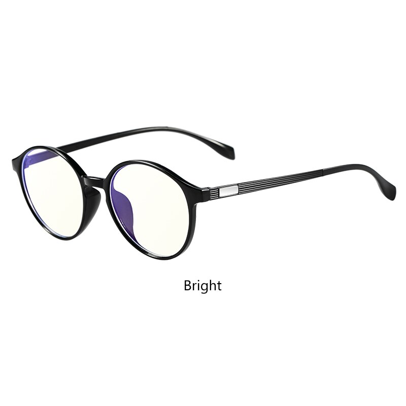 ! Lentes de cristal transparente WUE para mujer, gafas antiazules para hombre, gafas redondas para ordenador, óptico transparente, armazón de gafas: C1
