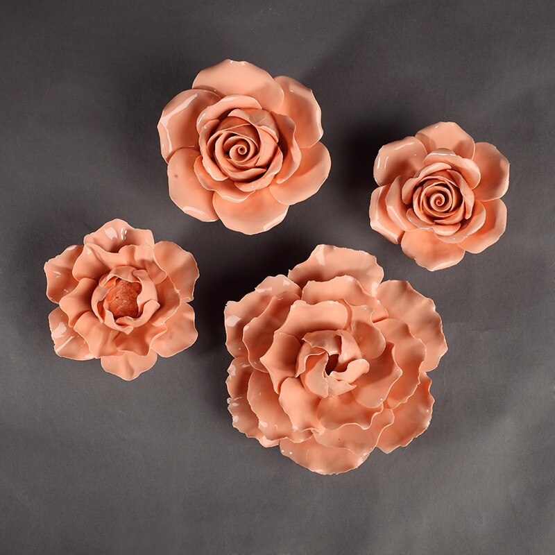 Roser pæoner dekorative væg blomsterfade porcelæn dekorative plade vintage hjem indretning håndværk håndværk værelse dekoration
