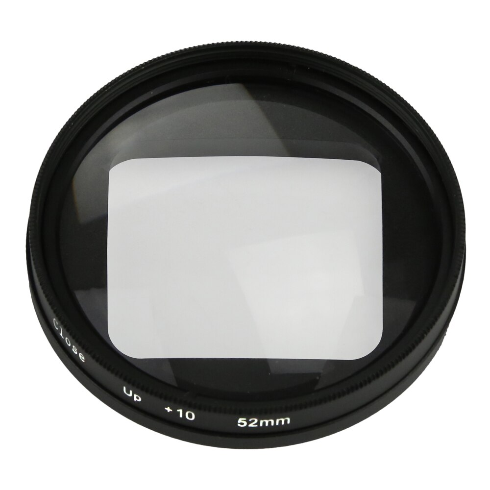 Lupa de 52mm, lente de aumento 10x para lentes de acercamiento Macro para GoPro Hero 5 6, accesorio para Cámara de Acción negro para Go Pro Hero5