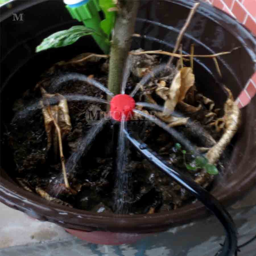 MUCIAKIE 1 Set Garden Irrgation Watering Kits Automatic Misting Cooling Sprinkler System Micro Drip Flowers Greenhouse Gardening