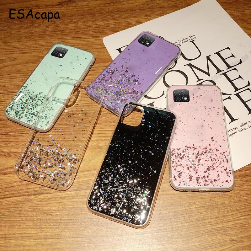 Custodia Glitter oro trasparente per Huawei Nova Y60 Cover posteriore antiurto in Silicone morbido opaco per HUAWEI NOVA Y60 WKG-LX9