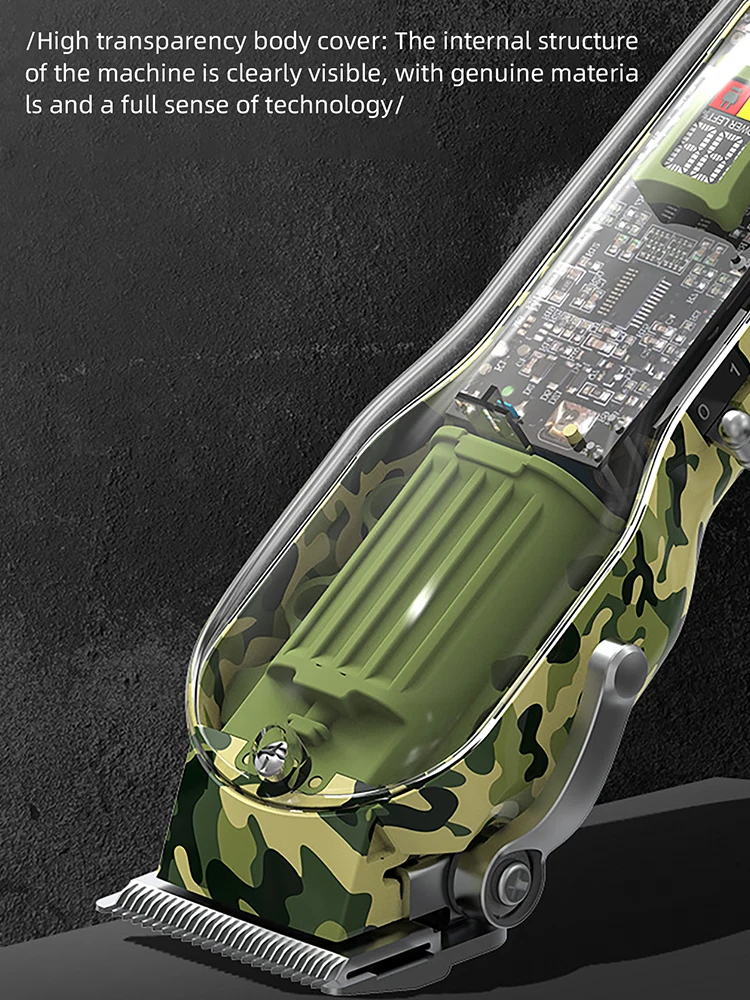 Kemei KM-1926 cortadora eléctrica con carga USB pantalla LCD cortadora de pelo recargable Máquina para cortar cabello recargable