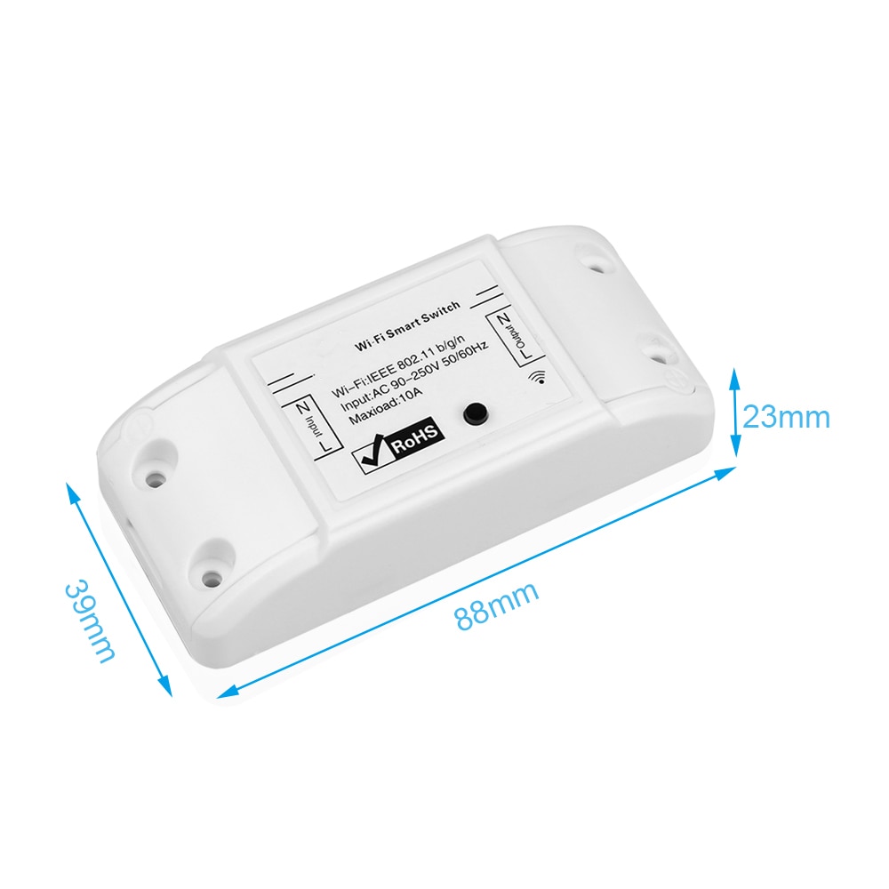 10A 220V Smart Home Wifi Wireless Switch Remote Control Home Automation Relay Module Smart Wifi Switch