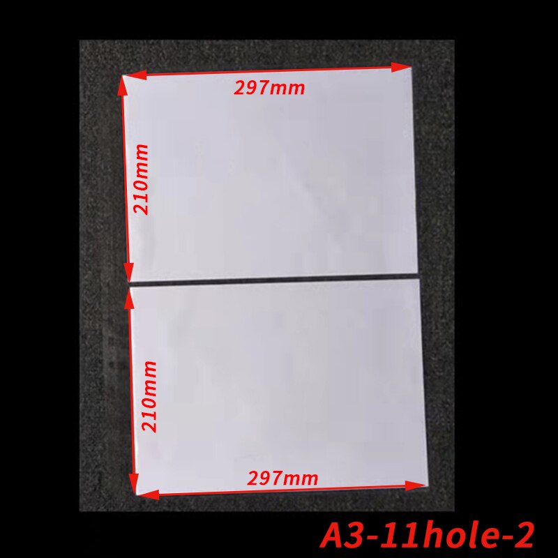 25PCS A3/A4/A5/B5 Clear Plastic Punched Pockets Folders Thin Leaf Documents Sheet Protectors Filing Products Per Page Organizer: A3-11-2