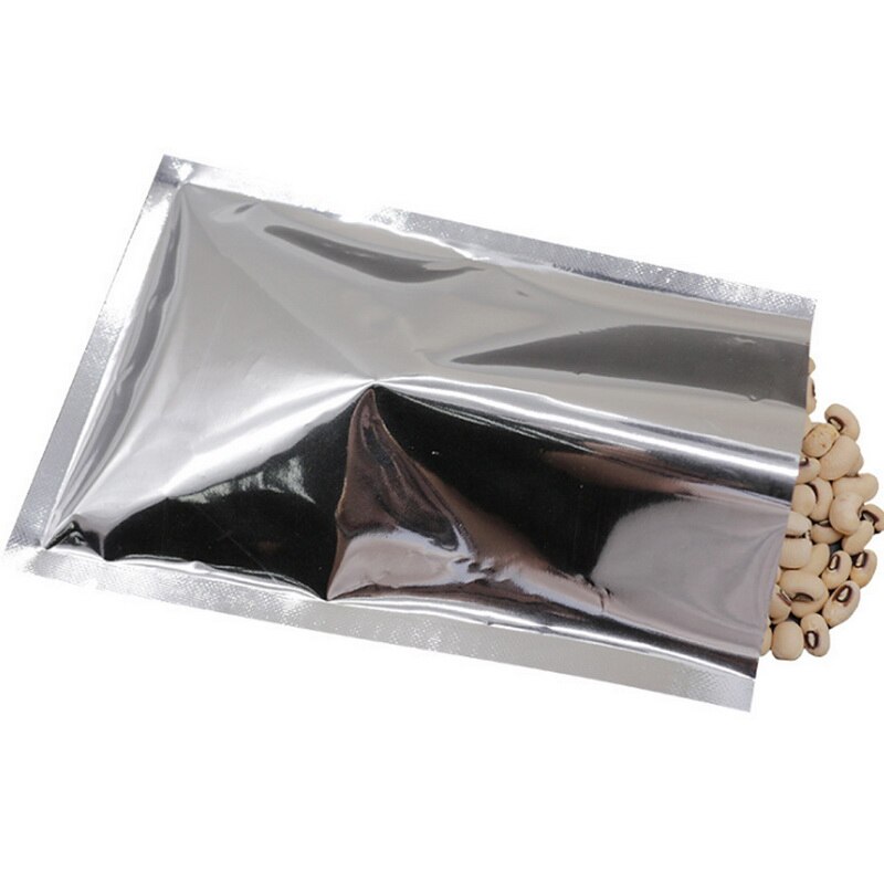 100pcs Silver Vacuum Sealer Aluminum Foil Mylar Bags Storage Pouches Home Kitchen Tools For Convenient Food Nuts^1