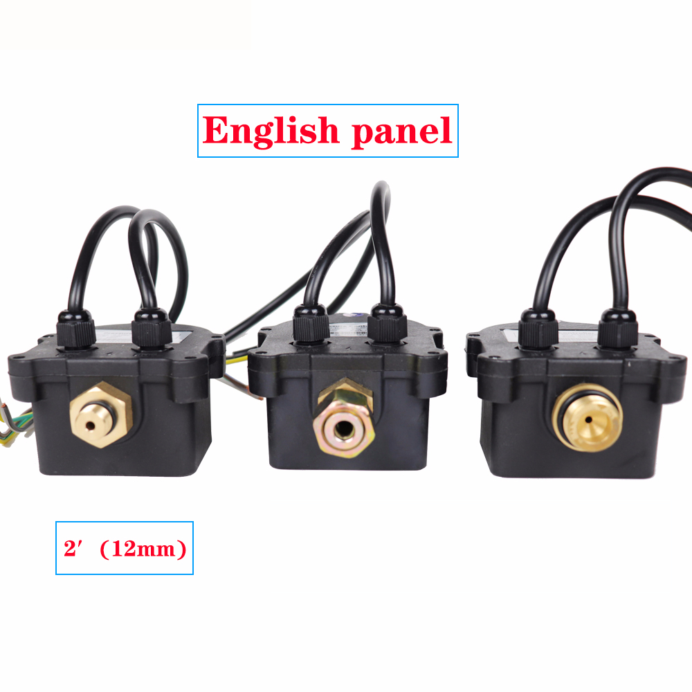 Digital Pressure Control Switch WPC-10,Digital Display Eletronic Pressure Controller for Water Pump With G1/2" Adapter: Brown
