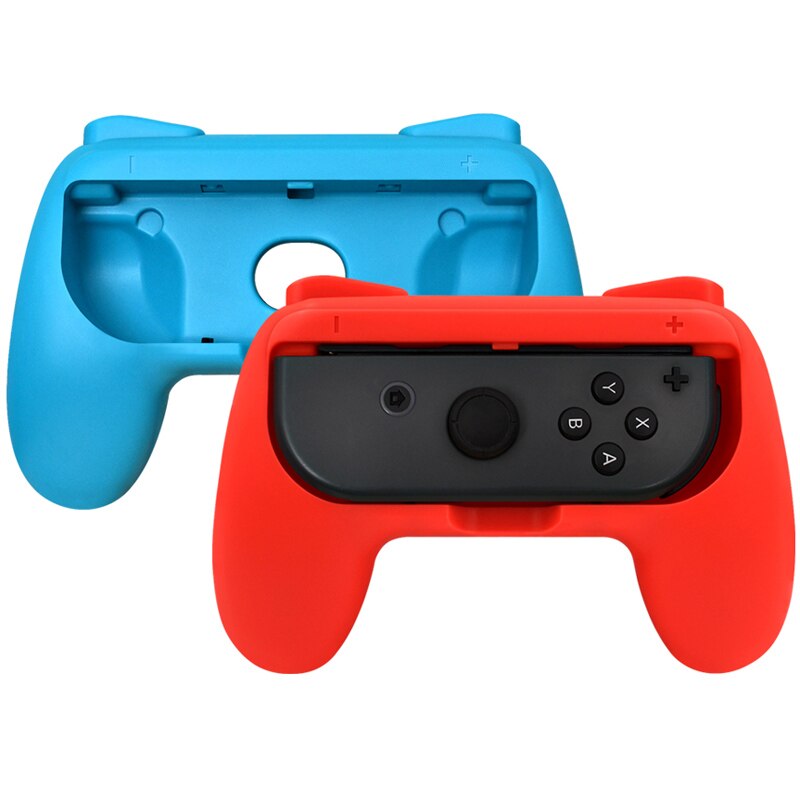 ABS Gamepad Grip Handle For Nintend Switch Joypad Stand Holder for Nintend Switch Left Right Game Controller: Red blue